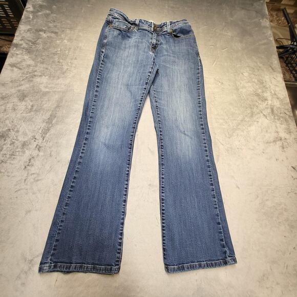 Levis 529 Curvy Boot Cut Jeans Womens 12 Blue Stretch Denim Medium Wash W31 L32 - Picture 1 of 13